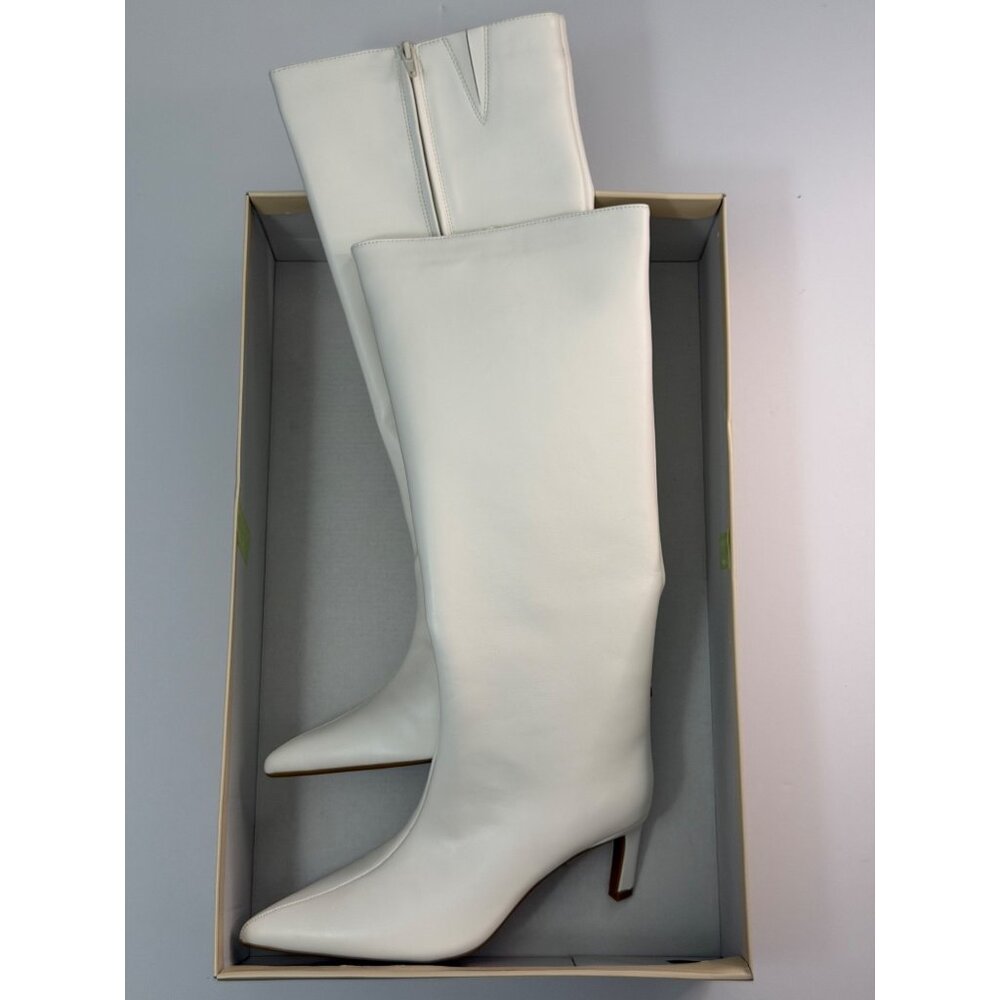 NWOB On 34th Rachelle Stovepipe Knee High Boots Bone Size 8 - Picture 3 of 6